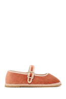 Woman Powder Buckled Fabric Mary Jane Ballerine flats | Derimod
