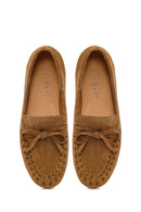 Kadın Taba Süet Deri Loafer | Derimod
