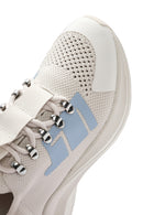 Derimod Zero Women's Grey Thick-Soled Lace-Up Fabric Sneakers | Derimod
