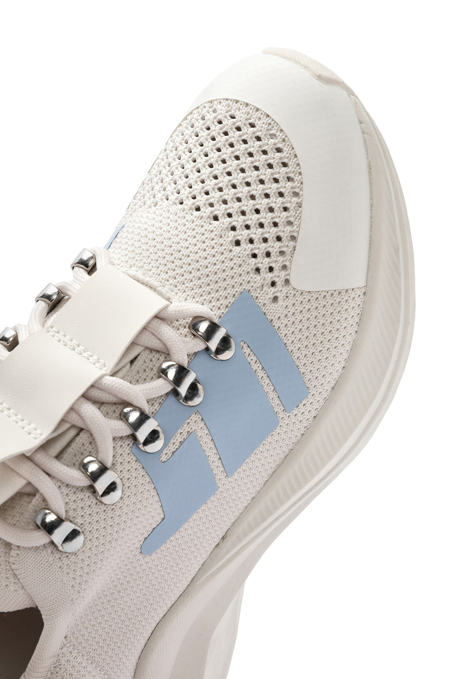 Derimod Zero Women's Grey Thick-Soled Lace-Up Fabric Sneakers