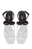 Women's Black Ankle Buckle Thin Heel Sandals | Derimod