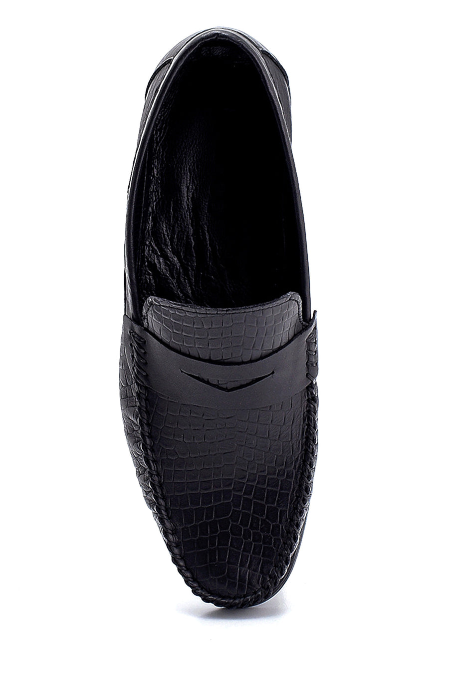 Erkek Deri Baskılı Loafer