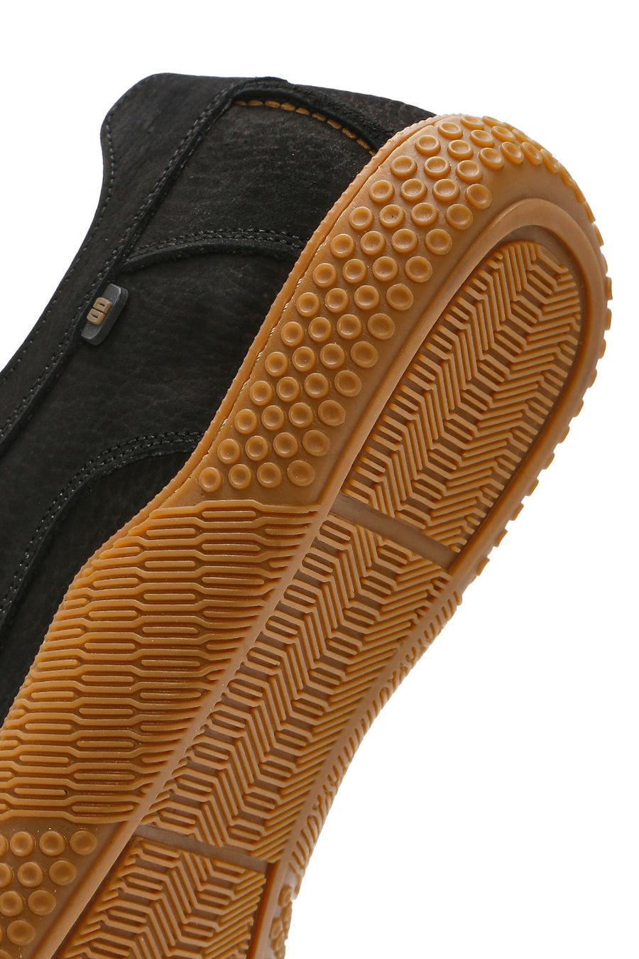 Men's Black Lace-Up Nubuck Leather Casual Shoes