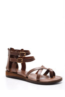 Women's Ankle Strap Leather Sandals | Derimod