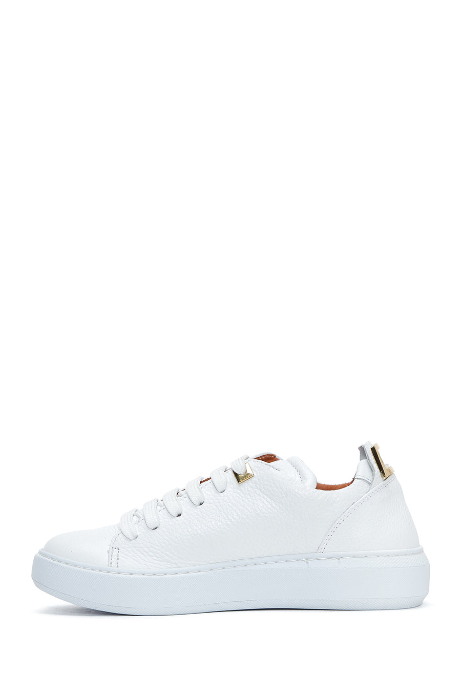Women's White Leather Sneaker