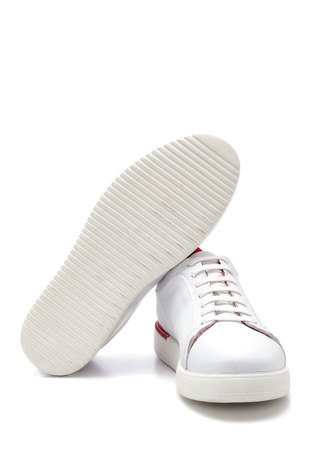 Erkek Beyaz Deri Sneaker