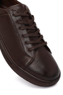 Men's Brown Lace-Up Leather Casual Sneaker | Derimod