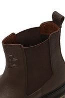 Harley Davidson Male Brown 12011 Thick-Soled Leather Chelsea Boots | Derimod