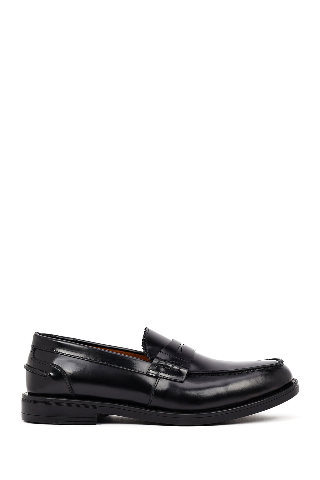 Erkek Siyah Deri Casual Loafer