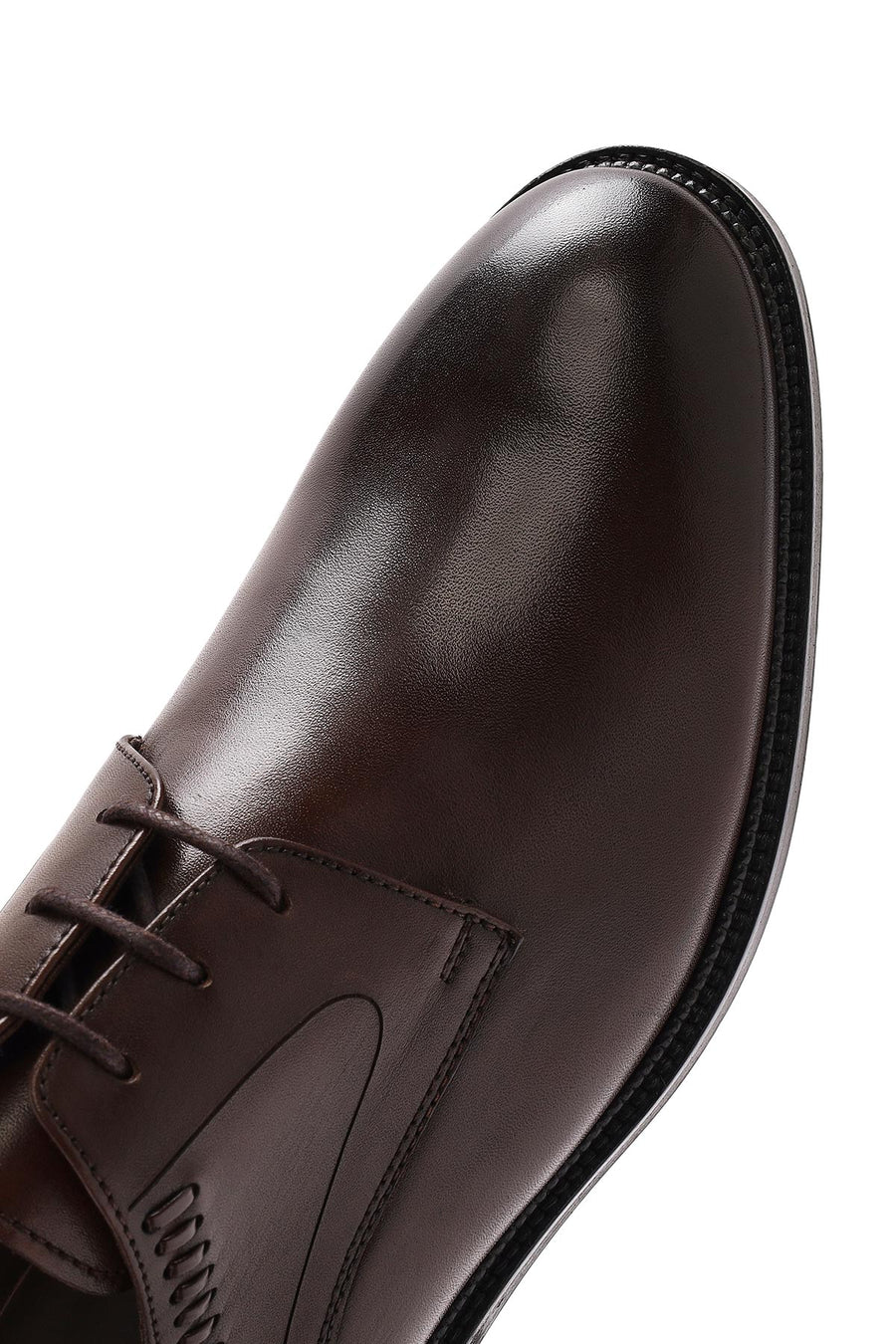 Men's Brown Laced Leather Classic Shoes