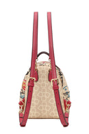Woman Multicolored Printed Backpack | Derimod