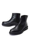 Men's Leather Zippered Boots | Derimod