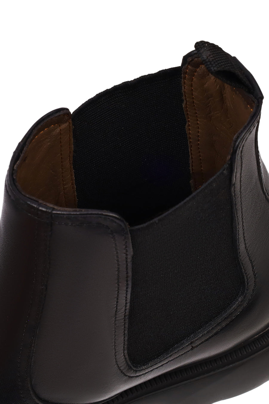 Men's Black Leather Chelsea Boot