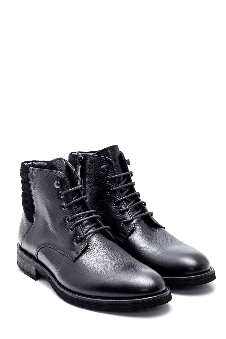 Men's Leather Zippered Boots