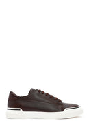 Men's Brown Lace-Up Leather Sneakers | Derimod