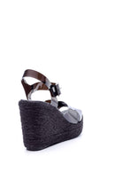 Women's Transparent Strappy Wedge Heeled Sandals | Derimod