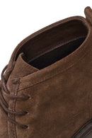 Male Mink Lace-Up Thick-Soled Suede Casual Boots | Derimod