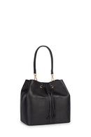 Geox Women's Black Andrenne Long Strap Leather Crossbody Bag | Derimod