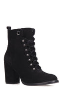 Women's Suede Lace-up Boots | Derimod