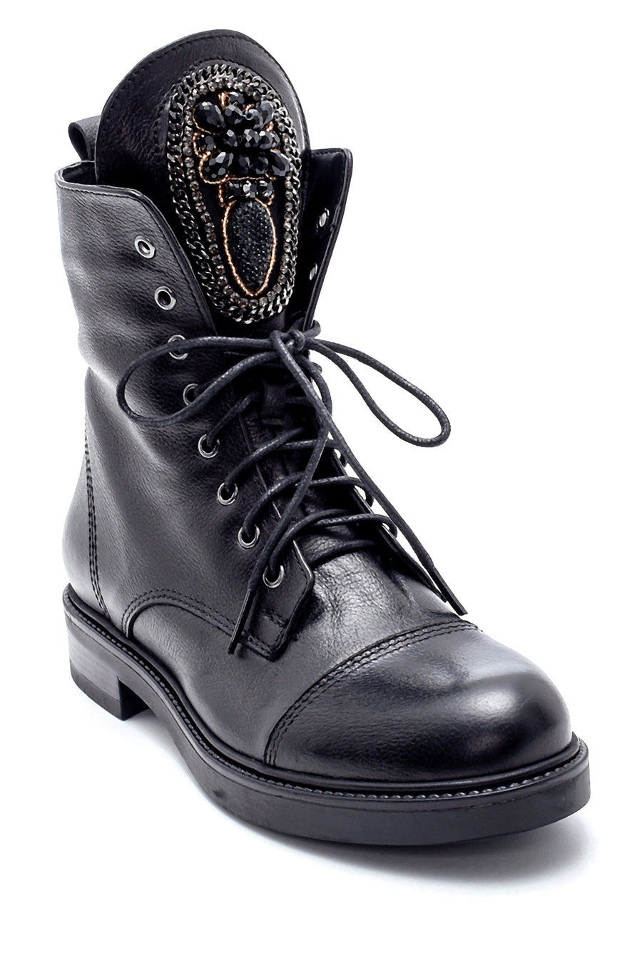 Women's Leather Stone Boots