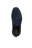 Geox Men's Navy Blue Spherica Ec10 Lace-Up Suede Leather Casual Shoes | Derimod