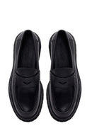 Erkek Siyah Deri Casual Loafer | Derimod