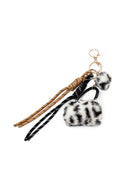 Woman Cream Charm-Embellished Straw Shoulder Bag | Derimod