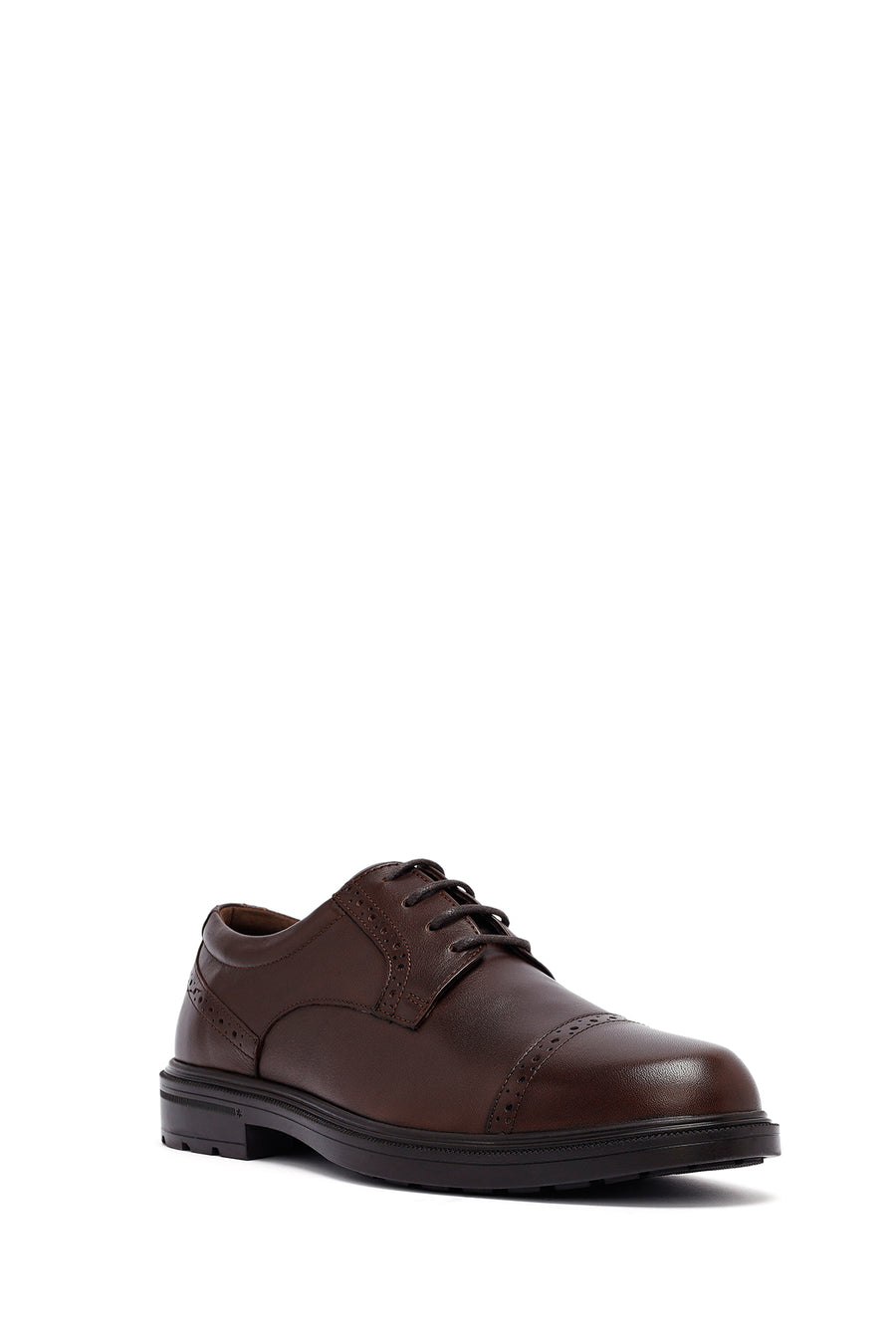 Men's Brown Lace Up Leather Casual Shoes