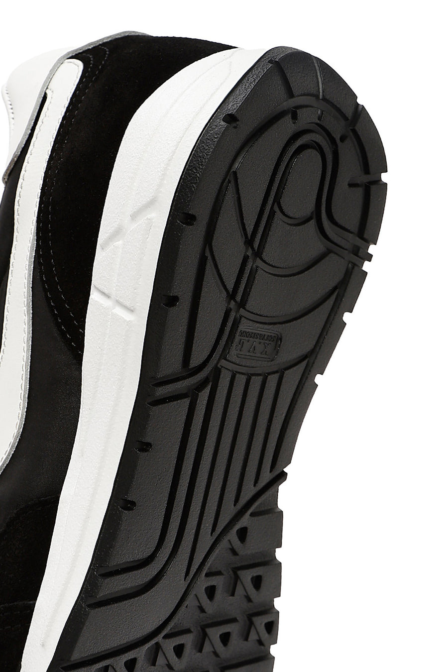 Men's Black Lace-up Leather Sneaker