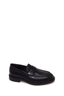 Derimod Black Erkek Siyah Deri Casual Loafer | Derimod