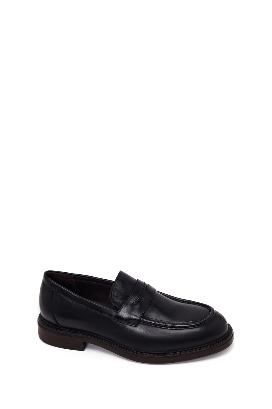 Derimod Black Erkek Siyah Deri Casual Loafer