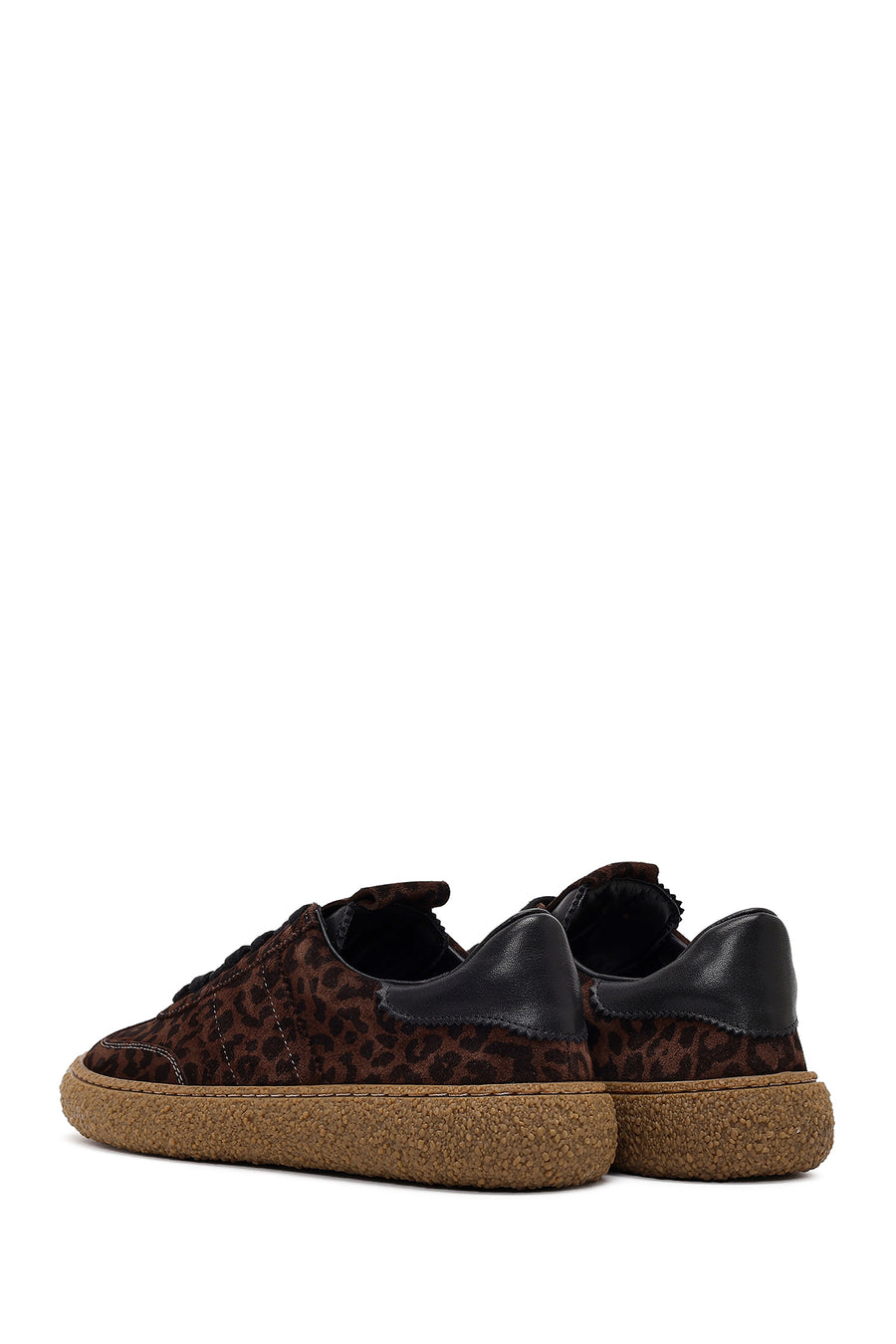 Women's Leopard Suede Leather Sneaker