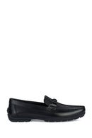 Geox Men's Black Moner 2Fit Leather Casual Loafer | Derimod