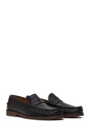 Erkek Siyah Deri Casual Loafer | Derimod
