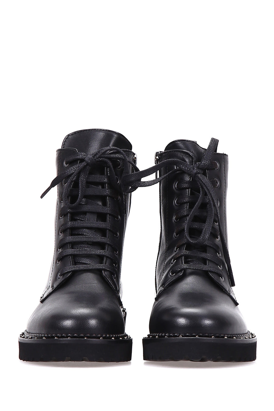 Women's Lace-Up Leather Boots
