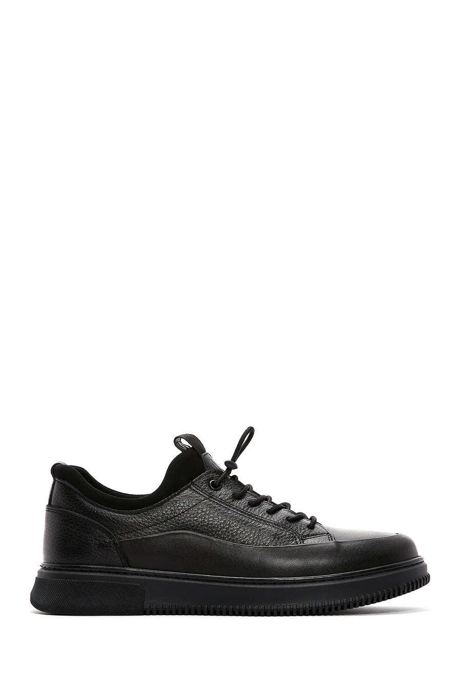 Men's Black Lace-up Leather Sneaker 24WFD6761FT | Derimod