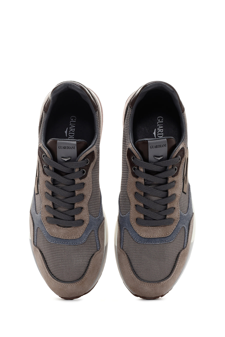 Alberto Guardiani Men's Mink Winner Thick Soled Leather Sneaker