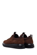 Male Brown Lace-Up Nubuck Leather Sneaker | Derimod