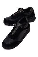 Woman Black Lace-Up Thick-Soled Leather Comfort Shoes | Derimod