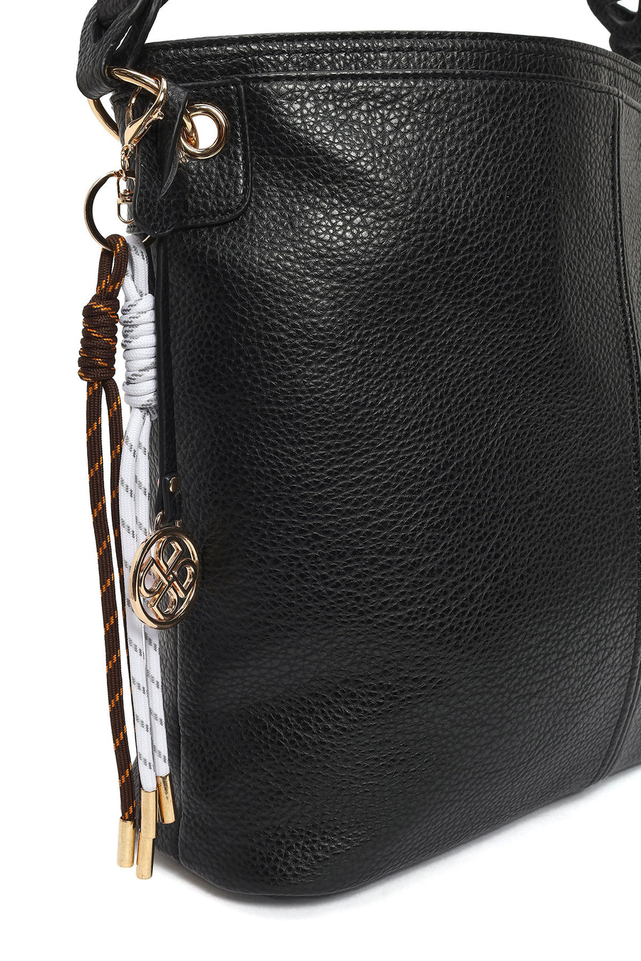 Woman Black Long-Strap Shoulder Bag