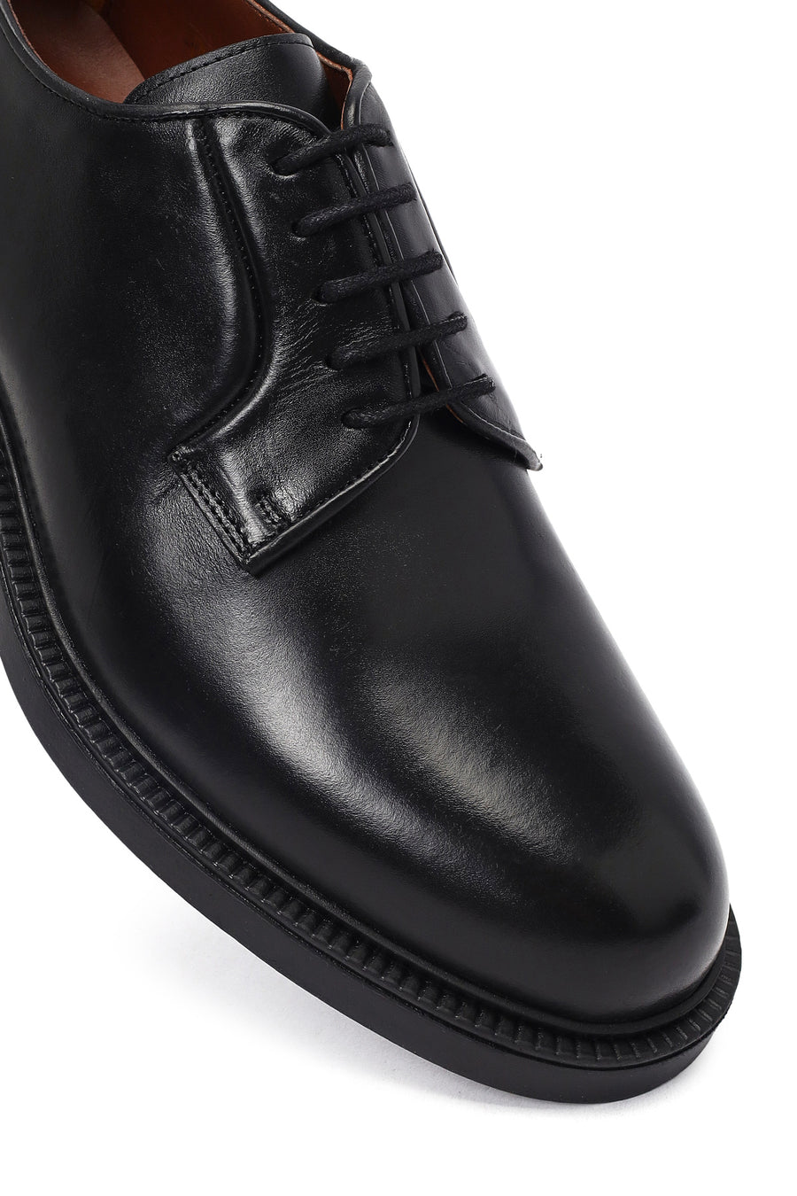 Men's Black Lace-up Leather Casual Shoes