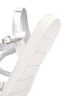 Women's Silver Ankle Strap Sandals | Derimod