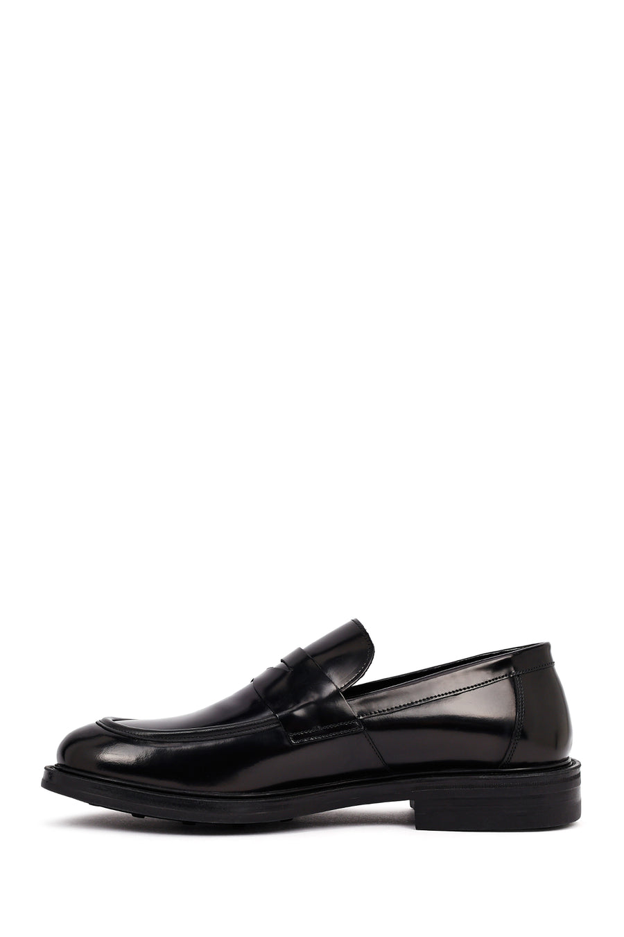 Erkek Siyah Deri Casual Loafer