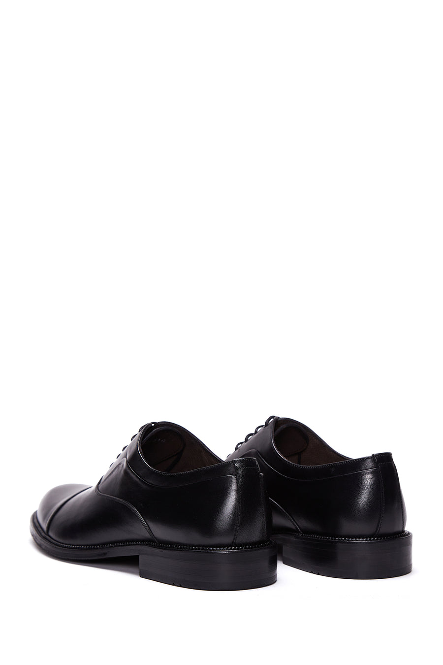 Men's Black Laced Leather Classic Shoes