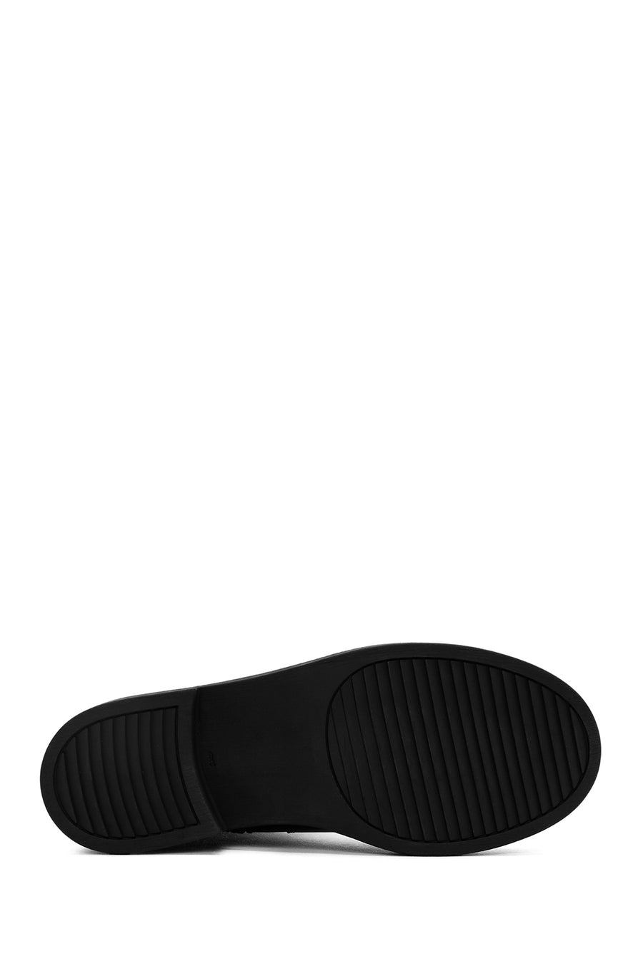 Women's Black Zippered Leather Boots