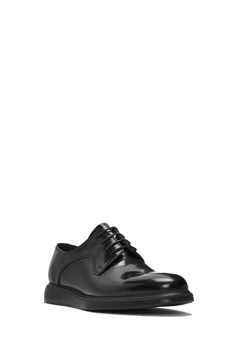 Men's Black Lace-up Leather Casual Shoes