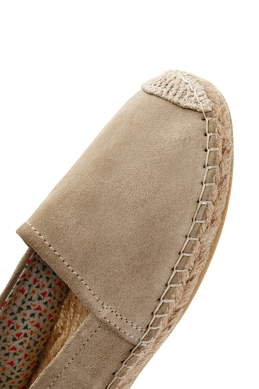 Women's Beige Suede Leather Espadrille