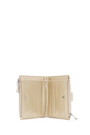 Women's Yellow Metallic Wallet | Derimod