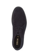 Geox Men's Navy Blue Claudio Suede Leather Classic Boots | Derimod