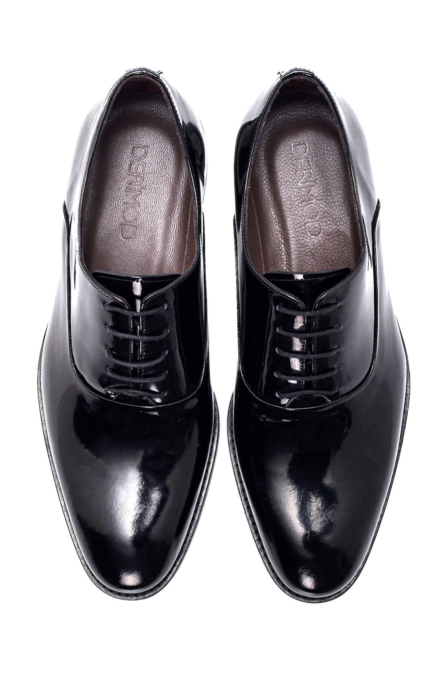 Men's Black Leather Patent Leather Classic Shoes